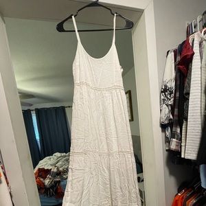 White maxi dress